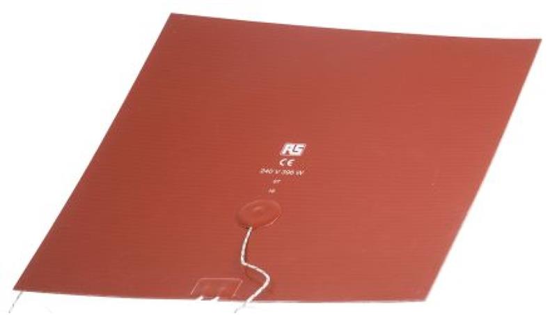 Silicone Heater Mat 396 W 240 V AC 300 x 300 (square)mm-27032