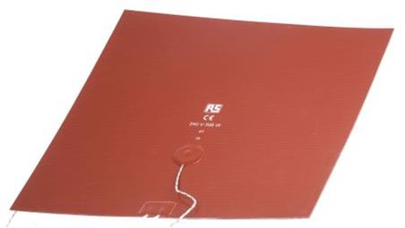 Silicone Heater Mat 396 W 240 V AC 300 x 300 (square)mm-27032