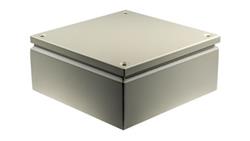 Puszka elektroinstalacyjna, 300 x 300 x 120mm, IP66, kolor RAL 7032, materiał Stal, RS PRO-27592