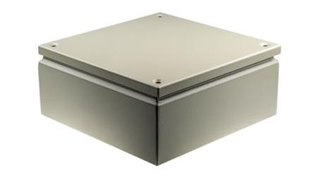 Puszka elektroinstalacyjna, 300 x 300 x 120mm, IP66, kolor RAL 7032, materiał Stal, RS PRO-27592