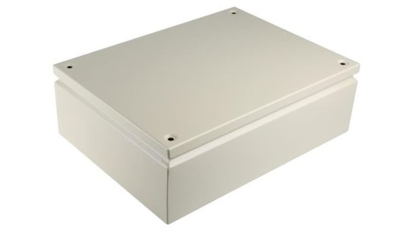 Puszka elektroinstalacyjna, 400 x 300 x 120mm, IP66, kolor RAL 7032, materiał Stal, RS PRO-27595