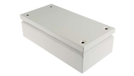Puszka elektroinstalacyjna, 300 x 150 x 80mm, IP66, kolor RAL 7032, materiał Stal, RS PRO-27593