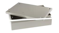 Puszka elektroinstalacyjna, 300 x 200 x 80mm, IP66, kolor RAL 7032, materiał Stal, RS PRO-27605
