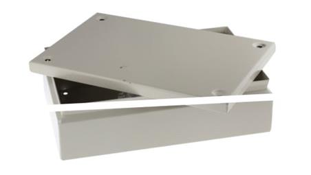 Puszka elektroinstalacyjna, 300 x 200 x 80mm, IP66, kolor RAL 7032, materiał Stal, RS PRO-27605