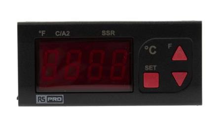 Regulator temperatury wł./wył. 2-wyjściowy, Uz 230 V AC, 77 x 35mm-26285