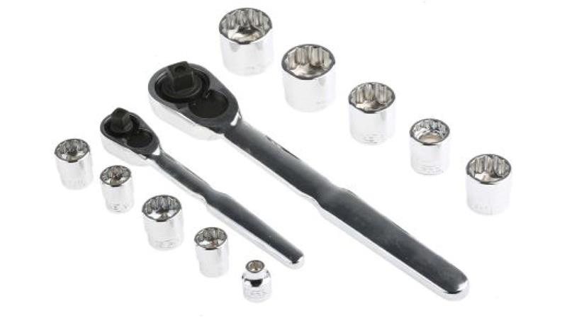 Zestaw nasadek 35 Piece 1/4 cala, 3/8 cala Kwadratowy Drive RS PRO-81110 Zestaw nasadek 35 Piece 1/4 cala, 3/8 cala Kwadratowy Drive RS PRO-81110