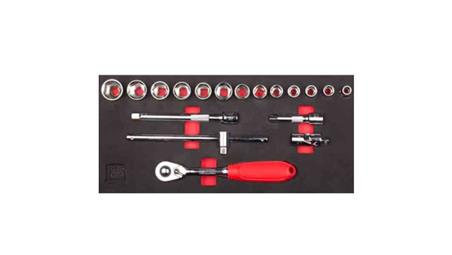 Zestaw nasadek 18 Piece 3/8 cala Kwadratowy Drive RS PRO-81111