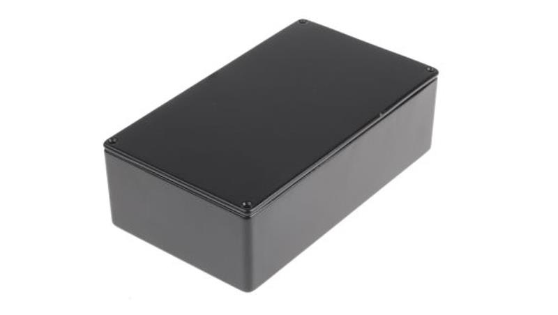 Obudowa ekranowana Czarny IP54, 152 x 82 x 49.75mm, RS PRO-70991