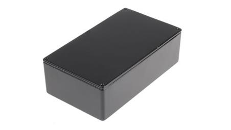 Obudowa ekranowana Czarny IP54, 152 x 82 x 49.75mm, RS PRO-70991