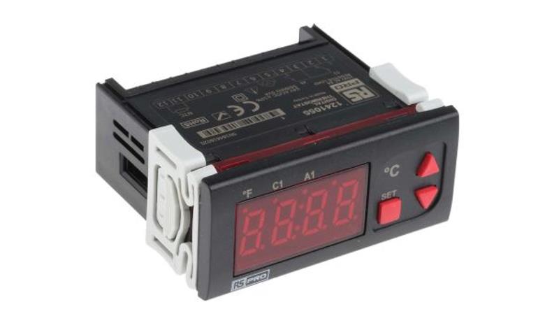 Regulator temperatury wł./wył. 2-wyjściowy, Uz 24 V AC/DC, 77 x 35mm-26304 Regulator temperatury wł./wył. 2-wyjściowy, Uz 24 V AC/DC, 77 x 35mm-26304