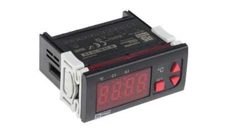 Regulator temperatury wł./wył. 2-wyjściowy, Uz 24 V AC/DC, 77 x 35mm-26304