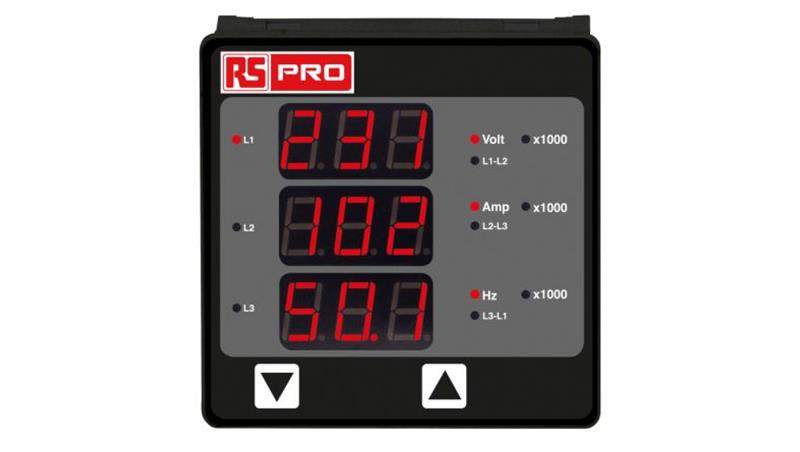 Cyfrowy miernik panelowy wielofunkcyjny, 5 (Current) A, 500 (AC RMS Input Voltage) V, 500 (Secondary Input Voltage) V,-8286 Cyfrowy miernik panelowy wielofunkcyjny, 5 (Current) A, 500 (AC RMS Input Voltage) V, 500 (Secondary Input Voltage) V,-8286