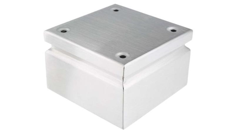 Puszka elektroinstalacyjna, 150 x 150 x 80mm, IP66, kolor Niebieski, materiał Stal nierdzewna 316, 0-wejściowa, RS PRO-27609 Puszka elektroinstalacyjna, 150 x 150 x 80mm, IP66, kolor Niebieski, materiał Stal nierdzewna 316, 0-wejściowa, RS PRO-27609