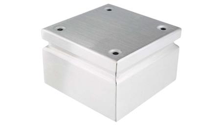 Puszka elektroinstalacyjna, 150 x 150 x 80mm, IP66, kolor Niebieski, materiał Stal nierdzewna 316, 0-wejściowa, RS PRO-27609