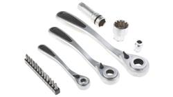 Zestaw nasadek 50 Piece 1/2 cala, 1/4 cala, 3/8 cala Kwadratowy Drive RS PRO-81109