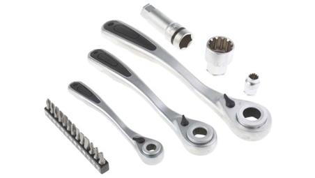 Zestaw nasadek 50 Piece 1/2 cala, 1/4 cala, 3/8 cala Kwadratowy Drive RS PRO-81109