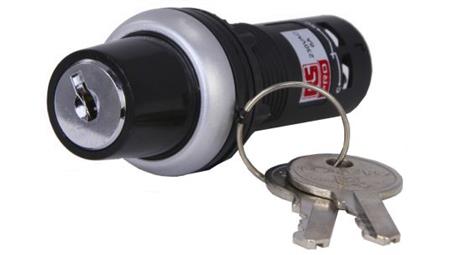 Wyłącznik kluczykowy, 3-pozycyjny, 6A, IP65, O 22mm, RS PRO-4562