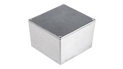 Obudowa ekranowana Srebrny IP54, 120.5 x 120.5 x 95.2mm, RS PRO-70993