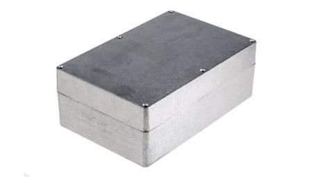 Obudowa ekranowana Srebrny IP65 Neopren, 222.5 x 145.8 x 82.2mm, RS PRO-71031