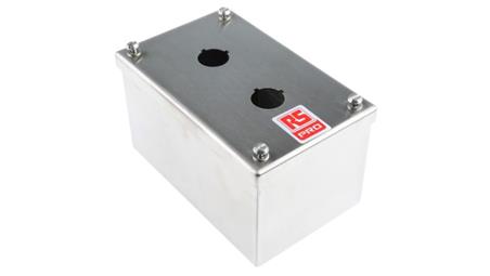 Obudowa kasety sterowniczej, O 22mm, 2-otworowa, IP65, IP66, IP69K, RS PRO-18897