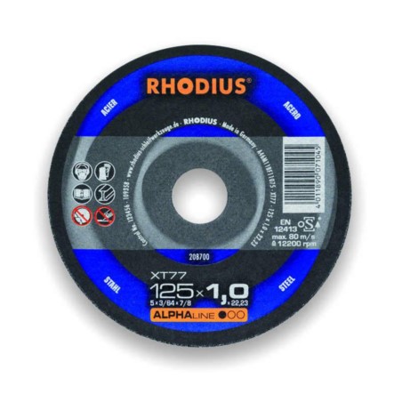 Tarcza metal pł.41-125x1,5x22 XT77-ALPHA RHODIUS