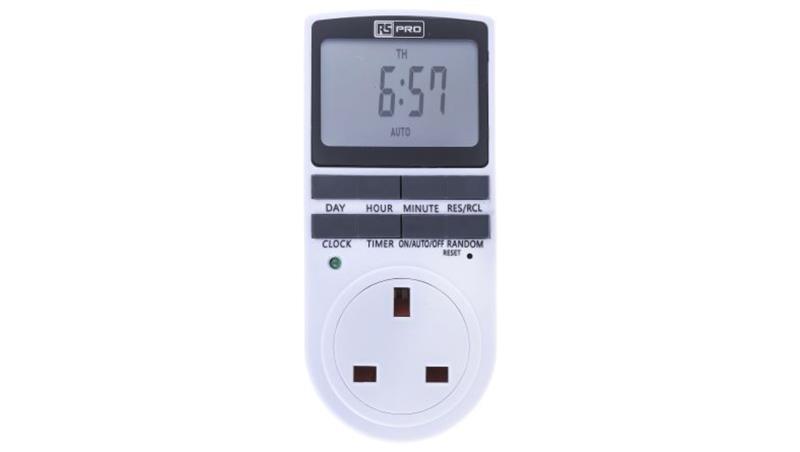 Przełącznik czasowy do gniazda 230 V AC 100h RS PRO-25886