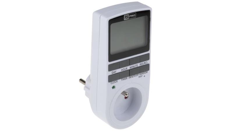 Przełącznik czasowy do gniazda 230 V AC RS PRO-25891