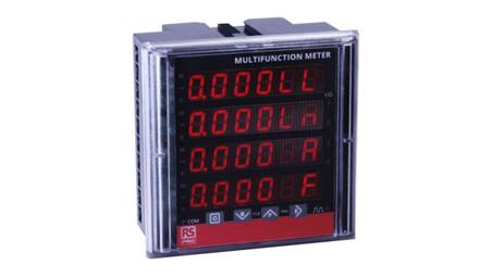 Cyfrowy wskaźnik panelowy wielofunkcyjny LED 4 (Instantaneous), 6 (Integrated)-cyfrowy 3-fazowy 90 x 90 x 55 mm RS PRO-9226