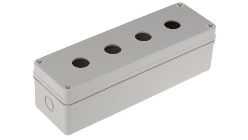 Obudowa kasety sterowniczej, O 22mm, 4-otworowa, IP66, RS PRO-18898