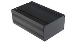 Obudowa urządzeń elektronicznych wentylowana, aluminiowa, Czarny, 165 x 105 x 61mm, RS PRO-71017