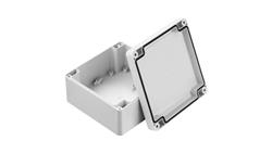 Obudowa ekranowana Szary IK07, IP67 Poliuretan, 119.8 x 119.8 x 60.1mm, RS PRO-71085