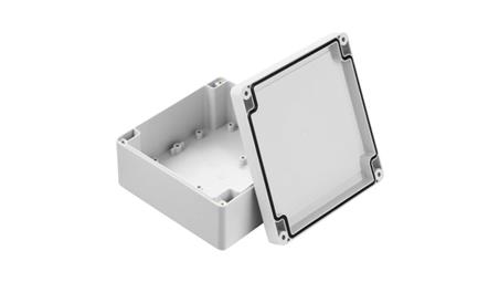 Obudowa ekranowana Szary IK07, IP67 Poliuretan, 134.75 x 134.75 x 60.1mm, RS PRO-71190