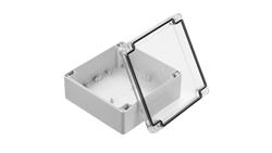 Obudowa ekranowana Szary IK07, IP67 Poliuretan, 149.85 x 149.85 x 60mm, RS PRO-71437