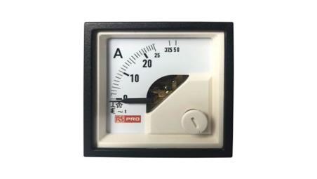 Amperomierz analogowy panelowy 50 (Input)A AC -10C do +65C RS PRO-7859