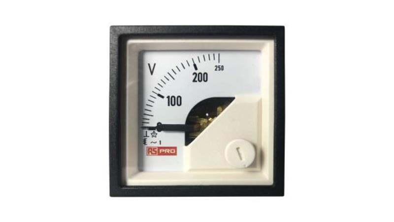 Amperomierz analogowy panelowy AC -10C do +65C RS PRO-7867