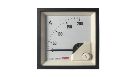 Amperomierz analogowy panelowy 200 (Scle) A, 200/5 (CT) A, 5 (Input) A AC -10C do +65C RS PRO-7845