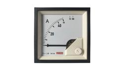 Amperomierz analogowy panelowy 10 (Input) A, 100 (Scle) A, 50/5 (CT) A AC -10C do +65C RS PRO-7899