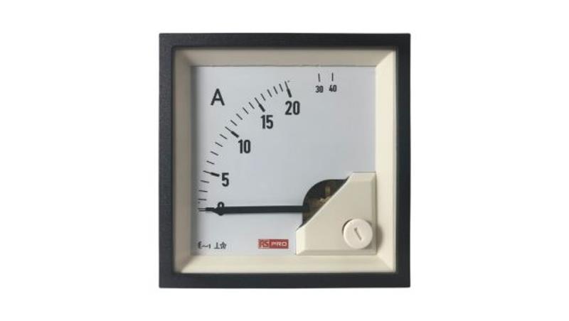 Amperomierz analogowy panelowy 40 (Input)A AC -10C do +65C RS PRO-7870