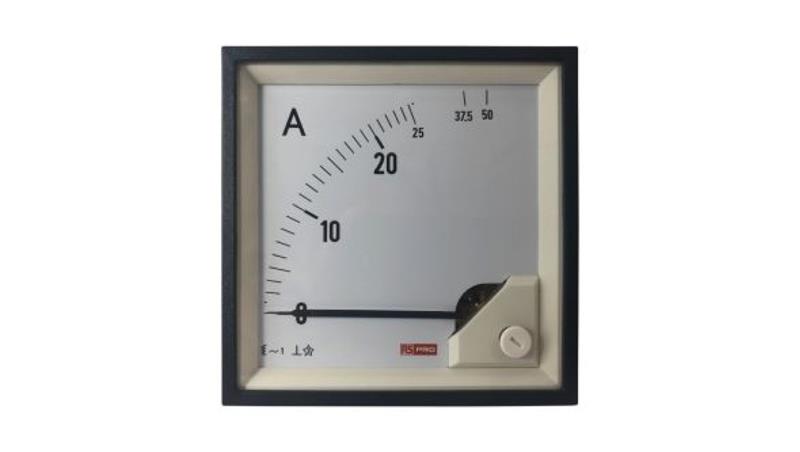 Amperomierz analogowy panelowy 50 (Input)A AC -10C do +65C RS PRO-7916