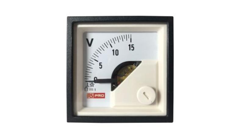 Amperomierz analogowy panelowy DC -10C do +65C RS PRO-7851