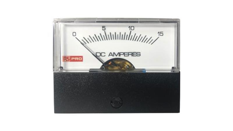 Amperomierz analogowy panelowy 15 (Input)A DC 0C do +60C RS PRO-7841 Amperomierz analogowy panelowy 15 (Input)A DC 0C do +60C RS PRO-7841
