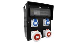 Rozdzielnica budowlana HD-S IP67 32A/5P 16A/5P 2x230V Schuko gumowa Doktorvolt 9542-66357