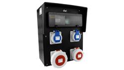 Rozdzielnica budowlana gumowa HD IP67 32A/5P 16A/5P 2x230V gniazda Mennekes Schuko Doktorvolt 9535-66354