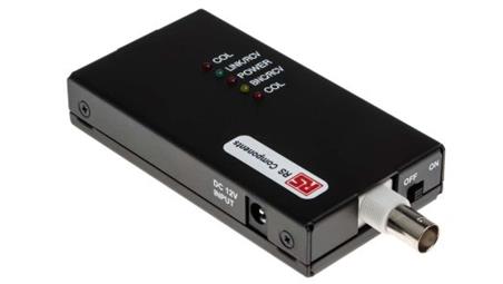 Przemysłowy konwerter interfejsu, 10Mbit/s RJ45 BNC, zasięg 100 (UPT) m, 185 (Coaxial) m, RS PRO-8526