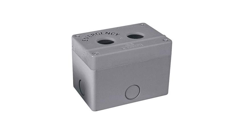 Obudowa kasety sterowniczej, O 22mm, 2-otworowa, IP65, RS PRO-18909 Obudowa kasety sterowniczej, O 22mm, 2-otworowa, IP65, RS PRO-18909