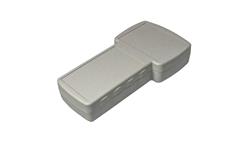 Obudowa do urządzeń przenośnych, IP54, 210 x 110 x 41mm, materiał: ABS, kolor: Szary, z miejscem na wyświetlacz, z-71263
