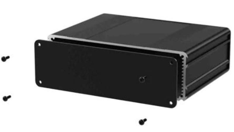 Obudowa urządzeń elektronicznych, Aluminium, Czarny, 160 x 169.8 x 53.8mm, RS PRO-71698 Obudowa urządzeń elektronicznych, Aluminium, Czarny, 160 x 169.8 x 53.8mm, RS PRO-71698