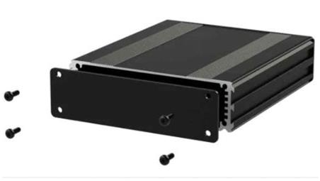 Obudowa urządzeń elektronicznych, Aluminium, Czarny, 160 x 108.5 x 30mm, RS PRO-71064