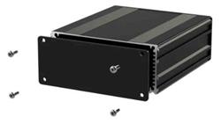 Obudowa urządzeń elektronicznych, Aluminium, Czarny, 160 x 108.5 x 45mm, RS PRO-71313