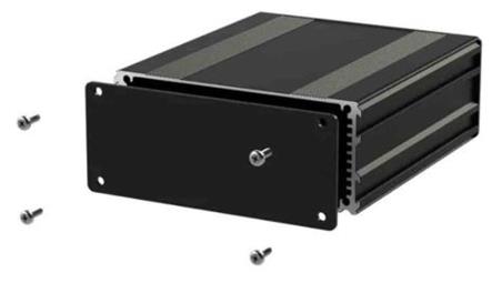 Obudowa urządzeń elektronicznych, Aluminium, Czarny, 160 x 108.5 x 45mm, RS PRO-71313